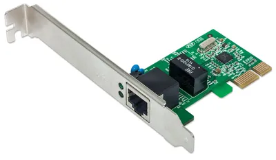 Zdjęcie produktu dla Intellinet 522533, Wewnętrzny, Przewodowa, PCI Express, Ethernet, 1000 Mbit/s