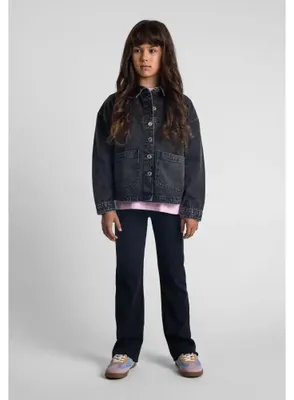Produktbild von Minoti Jacke Denim Jeans Schwarz Gr. 152 für Mädchen