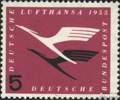 Produktbild von Briefmarken BRD (BR.Deutschland) 1955 Mi 205 postfrisch Flugdienstbeginn der Deutschen Lufthansa