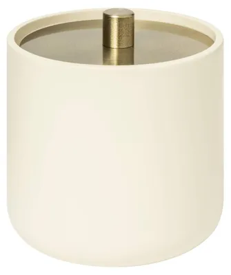 Produktbild von 5five Simply Smart Wattepads Behälter Duo, Aufbewahrungsdose, Polyresin, Beige, 200196A