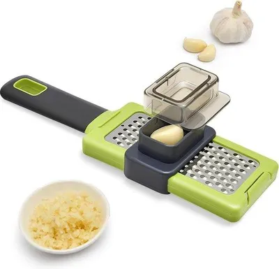 Produktbild von Edelstahl Knoblauchpresse, rostbeständig, spülmaschinenfest, ergonomisch