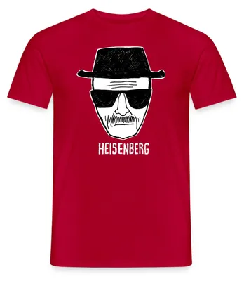 Produktbild von Spreadshirt Breaking Bad Heisenberg Skizze Zeichnung Männer T-Shirt, 4XL, Rot