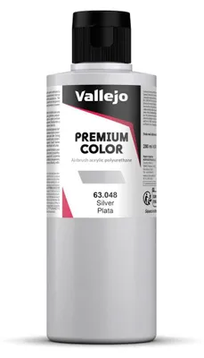 Acrylfarbe 200 ml, Metallic Zilver, für Airbrush