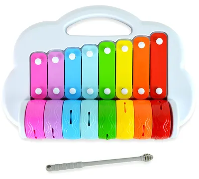 Imagen del producto de Xilófono con teclas de colores, para niños, que fomenta el desarrollo musical