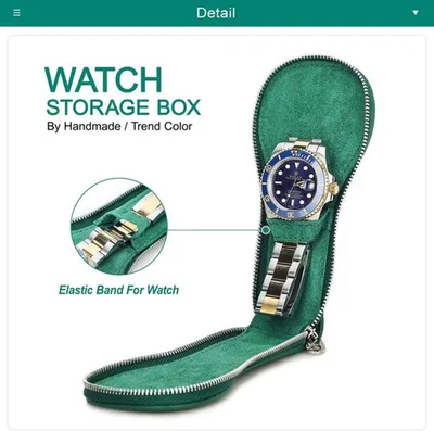 Uhrenbox Premium Saffiano Leder, Hauptbild
