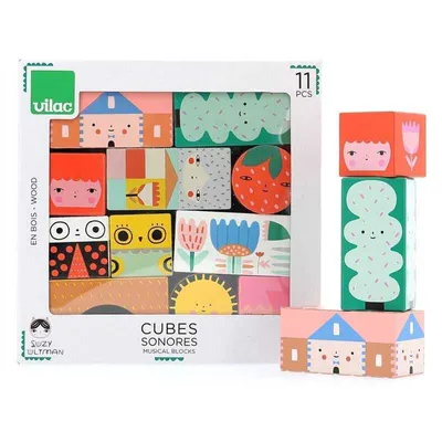 Image de Vilac Cubes sonores en bois Vilac