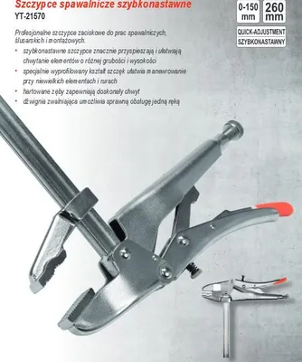 Obrázok produktu pre Yato YT-21570, Lisovacie kliešte, Uhlíková oceľ, 250 mm