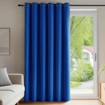 Produktbild von Verdunkelungsvorhang Ösen Gardinen Schlafzimmer Blickdicht Thermogardine Kälteschutz 280x200 cm Königsblau 1 Stück