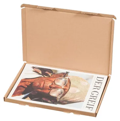 Produktbild von 100x Großbriefkarton A4 345x245x17mm Faltschachtel Maxibriefkarton