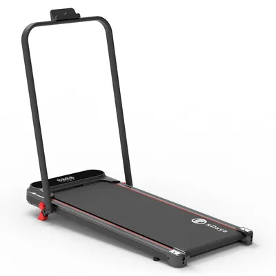 Immagine prodotto di Tapis roulant pieghevole xDays con inclinazione del 6%, velocità massima di 10 km/h, carico massimo di 110 kg, display a LED, telecomando, tappetino da passeggio per la scrivania e la casa