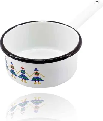 Zdjęcie produktu dla Rondel emaliowany ¤12cm 0,6L DEKOR
