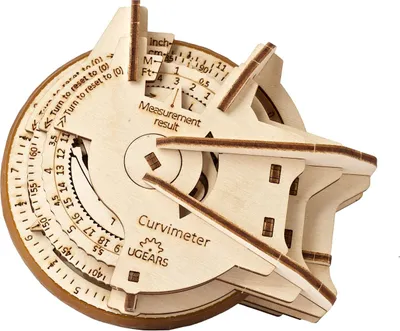 Obrázok produktu pre Ugears 3D dřevěné mechanické puzzle STEM křivkoměr (opisometr)
