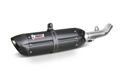 Zdjęcie produktu dla MIVV Slip-on czarny podwójny układ wydechowy dla APRILIA Dorsoduro 1200