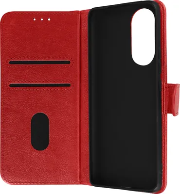Image de Avizar, étui rabattable en simili cuir avec fonction support pour Huawei Nova 9, couleur rouge