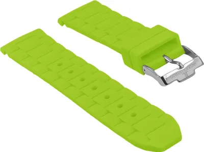 Produktbild von Jacques Lemans Uhrenarmband 22mm | Rome Silikon 1-1622 1-1586 25387, Farbe:neon grün