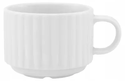 Produktbild von LUBIANA DAISY Weiße Porzellan-Tasse 220 ml