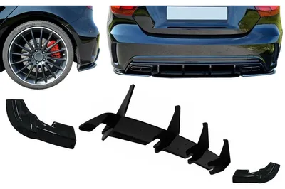 Zdjęcie produktu dla Przedłużenie dyfuzora zderzaka do Mercedes A-Class W176 A45 15-18.