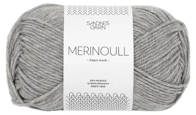 Produktbild von Sandnes Merinoull 50g - Merino-Schurwolle 1042 Grau meliert