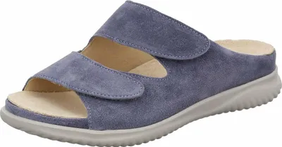Produktbild von Hartjes Pantolette Breeze 122.1101/99 42.00, Velourleder, Blau, Weite G, Fußbett zum Wechseln 42
