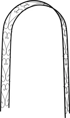 Produktbild von Rosenbogen, Torbogen Aus Stahl, Gartenbogen Für Kletterpflanzen, 125 X 37 X 230 Cm Rankhilfe, Gartendekoration, Schwarz