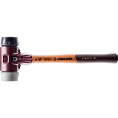 Immagine prodotto di Mazza SIMPLEX soft-face, composizione TPE-mid/gomma; con alloggiamento in ghisa malleabile e impugnatura in legno di alta qualità | D=60 mm | 3023.060