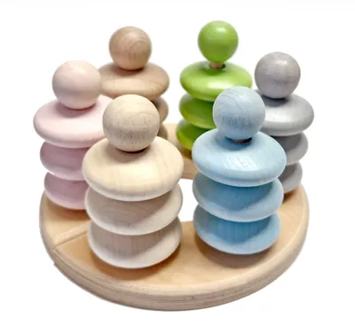 Produktbild von Stapelspiel 6  6 Stapel bunt BxHxT 12x7x12cm NEU
