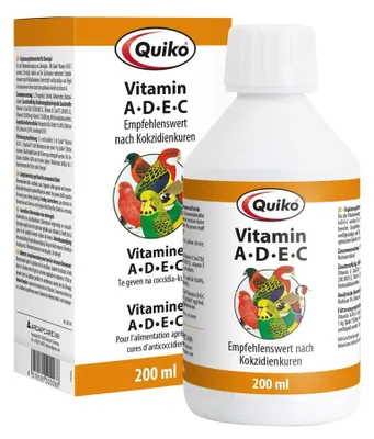 Imagen del producto de ardapcare Quiko: Vitamina A, D, E y C para aves ornamentales - 0,2 litros