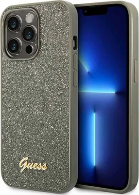 Immagine prodotto di Guess Guhcp14Lhggshn Custodia rigida Iphone 14 Pro6,1 Zielony/Verde Glitter Script