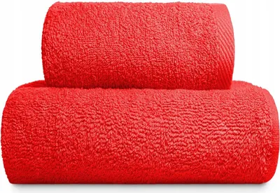 Zdjęcie produktu dla Ręcznik Frotte BARI, czerwony, 70x140 cm, 82% bawełna