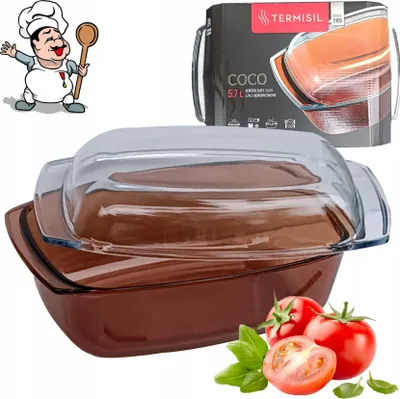 Zdjęcie produktu dla Naczynie Do Pieca 5,7 L Z Pokrywą Ze Szkła Do Pieczenia