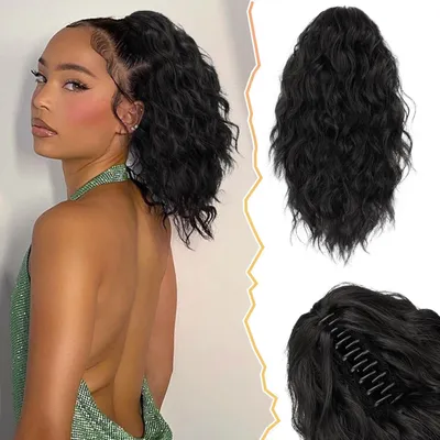 Image de 30CM Noir Synthétique Ponytail Extension de cheveux Femme