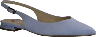 Produktbild von Högl 100112-340 Sling, Damen, Leder, Hellblau Sandale mit geschloss. Vorderkappe - Damenschuhe Top Trends, Blau, leder (samtkid), absatzh&oumlhe: 10 mm