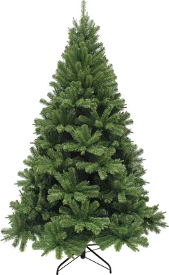 Productafbeelding van Triumph Tree Forrester Kerstboom met Zachte Naalden en Realistische Vorm - Kerstversiering voor Binnen - Kunstboom met Natuurgetrouw Ontwerp - H230 x Ø142 cm - Groen Klassiek