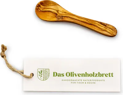 Produktbild von Zuckerlöffel, Teelöffel aus Olivenholz 12cm