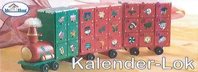 Image de Calendrier de l'Avent en bois avec figurine