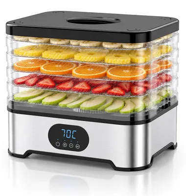 Dörrautomat 5 Einschübe 45–70 °C Timer 72 h 400 W