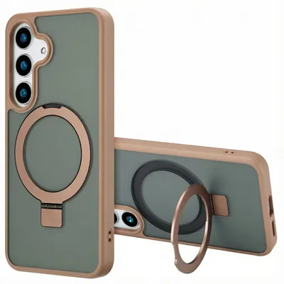 Immagine prodotto di Accezz Ring Stand Backcover con MagSafe Samsung Galaxy S25 - Marrone
