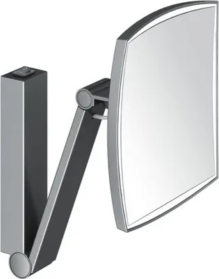 Immagine prodotto di KEUCO iLook_move Miroir de soins de beauté, éclairé, angulaire, avec interrupteur à bascule, 1 couleur de la lumière, 17613139004, 17613139004