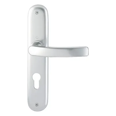 Produktbild von Hoppe Luxembourg Langschildgarnitur F1 Aluminium Natur 199/273P, PZ Profilzylinder