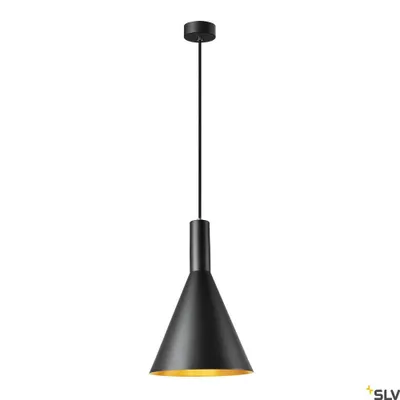 Image de SLV Phelia 280 E27 Lampe à suspension noir, or