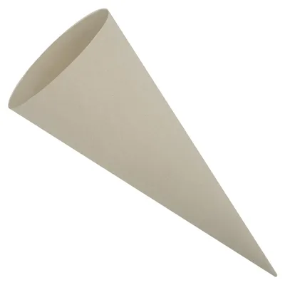 Produktbild von itenga Bastelschultüte 70cm rund GRAU ohne Verschluss