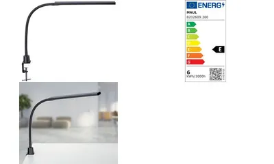 Produktbild von MAUL Tischleuchte MAULpirro LED 3.000 K dimmbar Klemmfuß schwarz