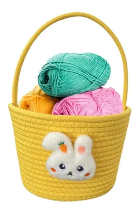 Productafbeelding van Paasmand voor kinderen en baby's met handvat, voor snoep, eieren en feesttraktaties