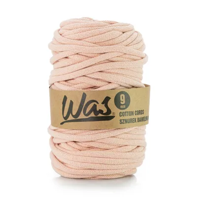 Image de Cordon en coton Cordon tressé en coton Cordon à âme en polyester Pour le macramé Cordon de macramé pour loisirs créatifs 9 mm 50 m saumon DIY WAS