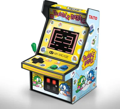 Produktbild von My Arcade Bubble Bobble, Aufrecht stehender Arkadenschrank, Bubble Bobble, 6,98 cm (2.75"), 114,3 mm, 127 mm, 215,9 mm