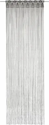 Produktbild von Fransenstore mit Stangendurchzug von Albani: Größe (HxB): 245x90cm Farbe: Dunkelgrau
