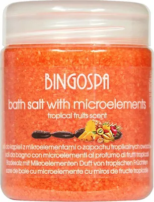 Produktbild von Badesalz mit tropischem Fruchtduft und Spurenelementen 550g