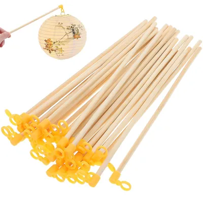 140 Holz-Laternenstäbe, DIY Laternen-Zubehör, Bastelset