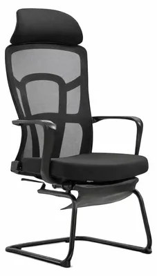Zdjęcie produktu dla Ergonomiczne krzesło biurowe z oparciem z siatki i regulowanym siedziskiem