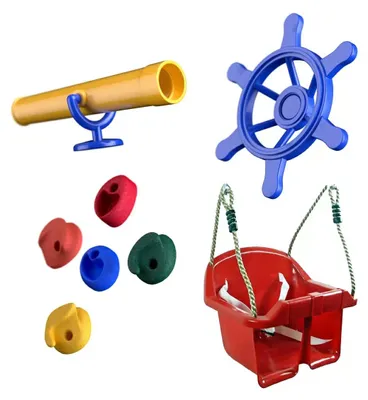 Immagine prodotto di Set di accessori per torre da gioco Wickey per bambini piccoli con seggiolino
